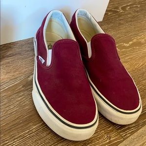 Size 8 women’s maroon vans
